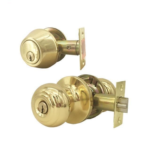 Kenaurd Kenaurd:Combo Lockset G3 Gold - KW1 KBL01-PB-KW1 - main